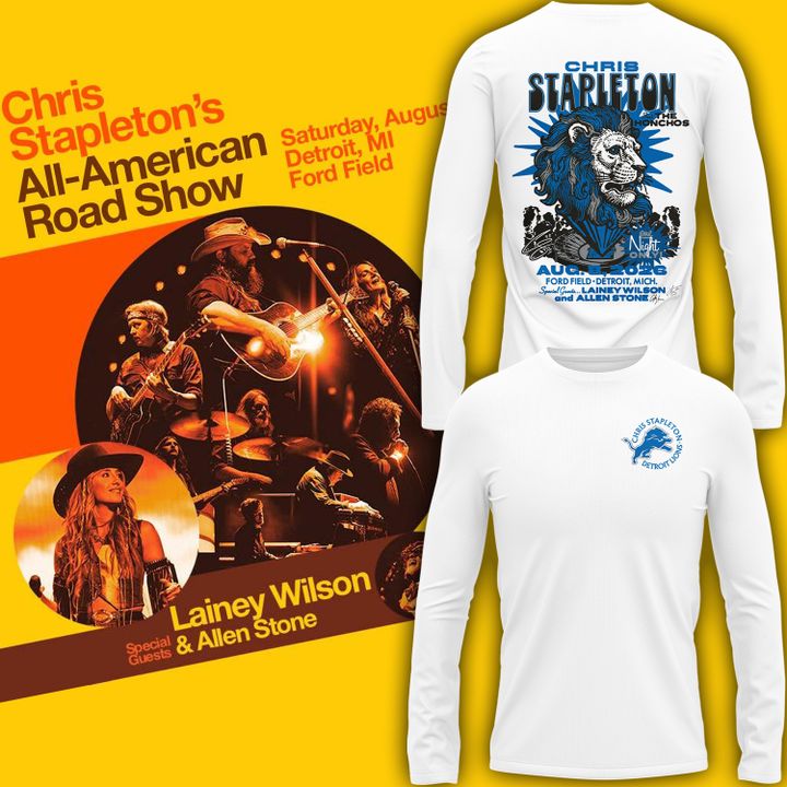 Limited Edition Chris Stapleton x Detroit Lions Event Long Sleeve Shirt | CG10