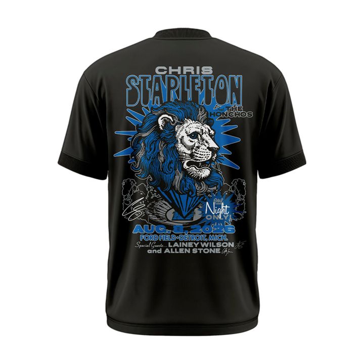 Limited Edition Chris Stapleton x Detroit Lions Event T-Shirt | UK42