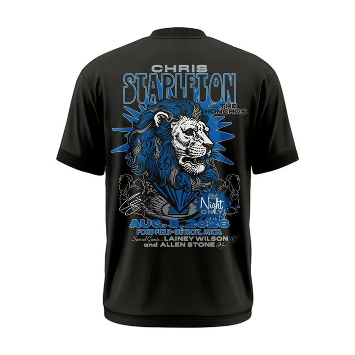 Chris Stapleton Show Tshirt- Detroit, MI - 08/08/2026 | CW39
