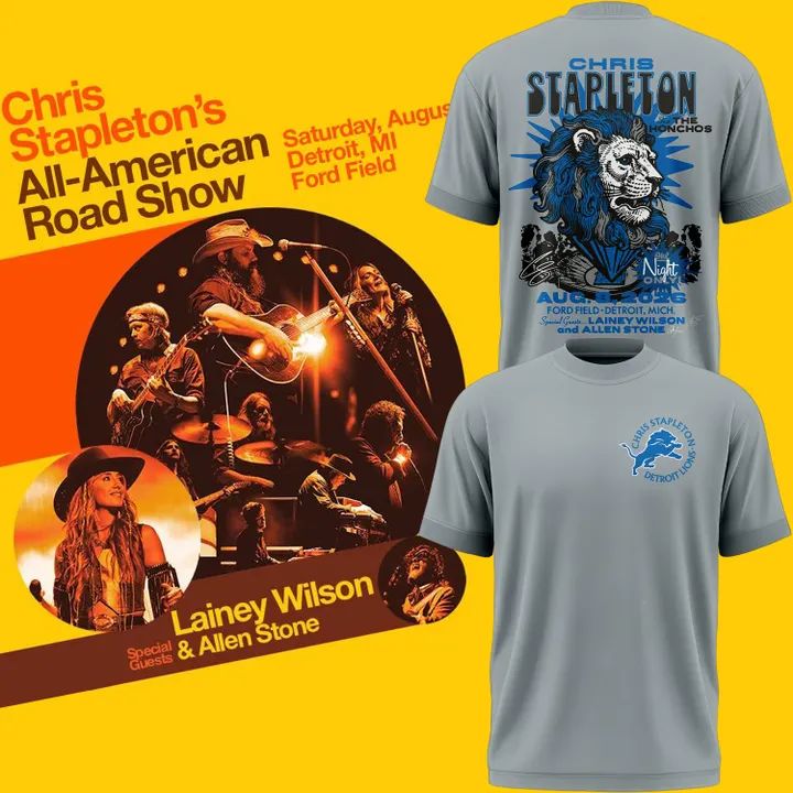 Chris Stapleton Show Tshirt- Detroit, MI - 08/08/2026 | WT79