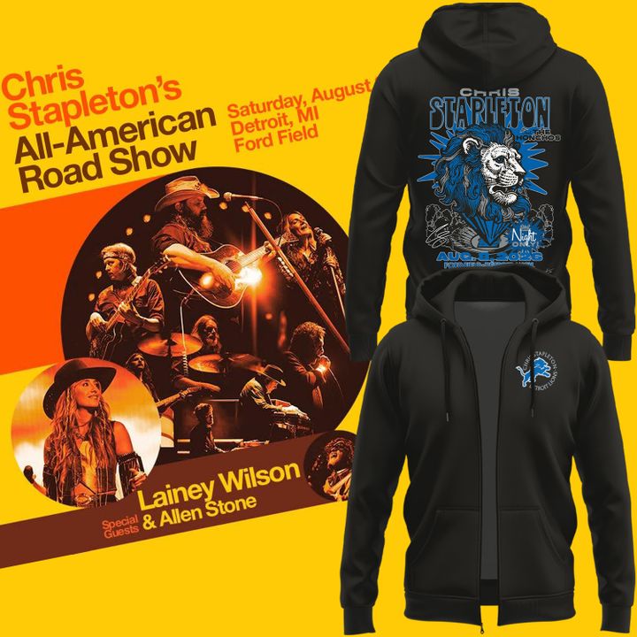 Limited Edition Chris Stapleton x Detroit Lions Event Zip-Hoodie | OA82