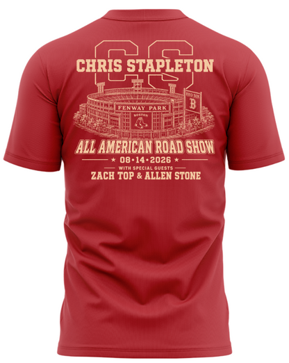 Limited Edition Chris Stapleton x Fenway Park – All-American Road Show 2026 T-Shirt | RV77