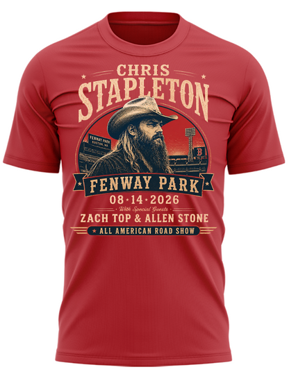 Limited Edition Chris Stapleton x Fenway Park – All-American Road Show 2026 T-Shirt | RV77