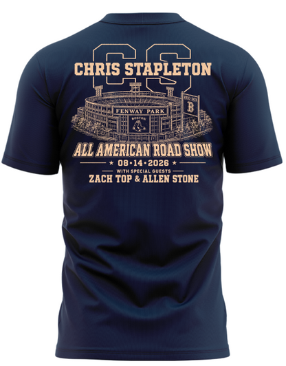 Limited Edition Chris Stapleton x Fenway Park – All-American Road Show 2026 T-Shirt | WF70