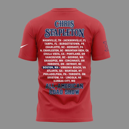 Chris Stapleton x Boston Red Sox - All American Road Show 2026 T-Shirt | ZZ37