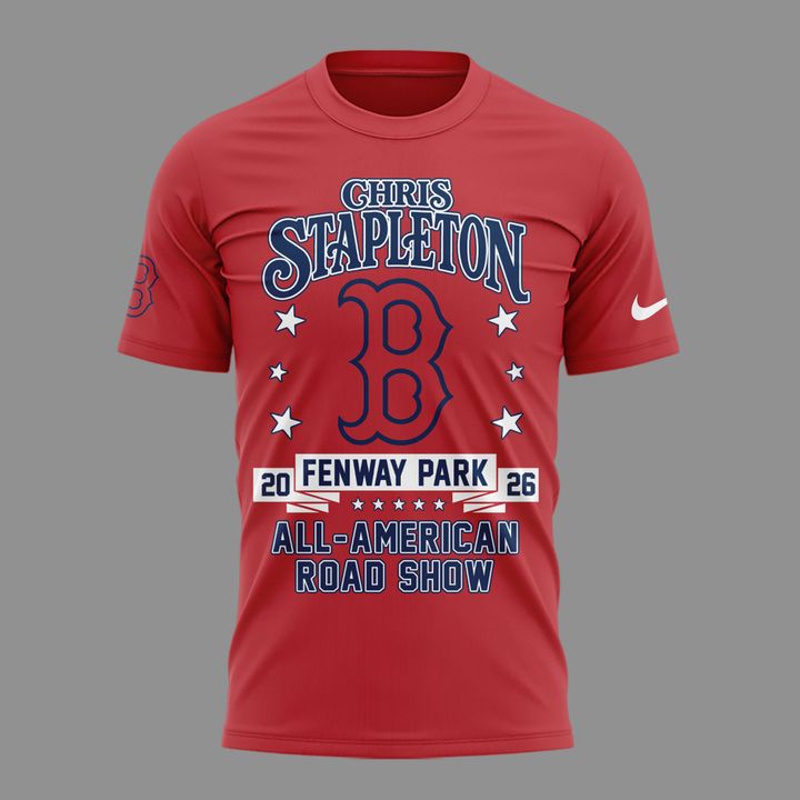 Chris Stapleton x Boston Red Sox - All American Road Show 2026 T-Shirt | ZZ37
