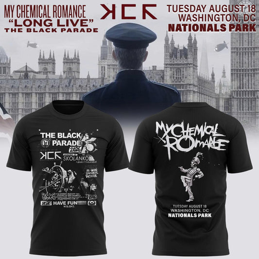 My Chemical Romance The Black Parade 2026 Tour Nationals Park Washington D.C T-shirt | BK26