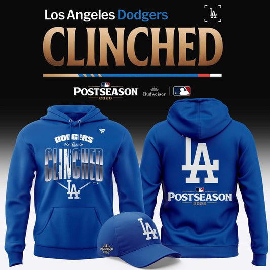 Men's Los Angeles Dodgers Royal 2026 Postseason Locker Room Hoodie | PN48