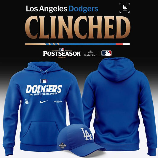 Men's Los Angeles Dodgers Royal 2026 Postseason Locker Room Hoodie | NQ18
