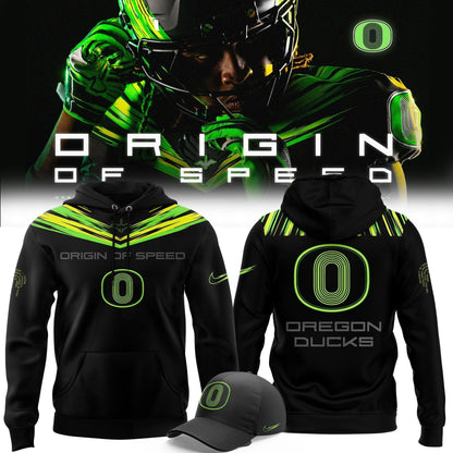 Unisex Black Oregon Ducks Origin of Speed Hoodie