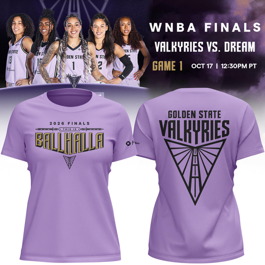 02.(Women's)Limited edition Golden State Valkyries Finals 2026 T-Shirt -Game 1