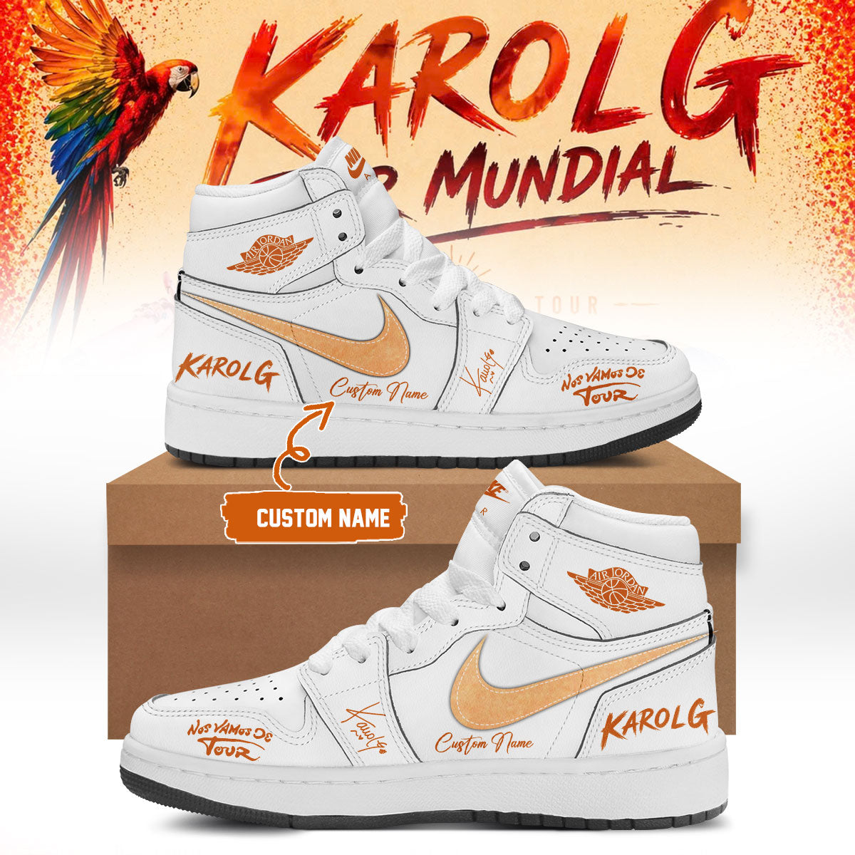 Karol G - Nos Vamos de Tour Limited Edition Signature - AJ1 Shoes