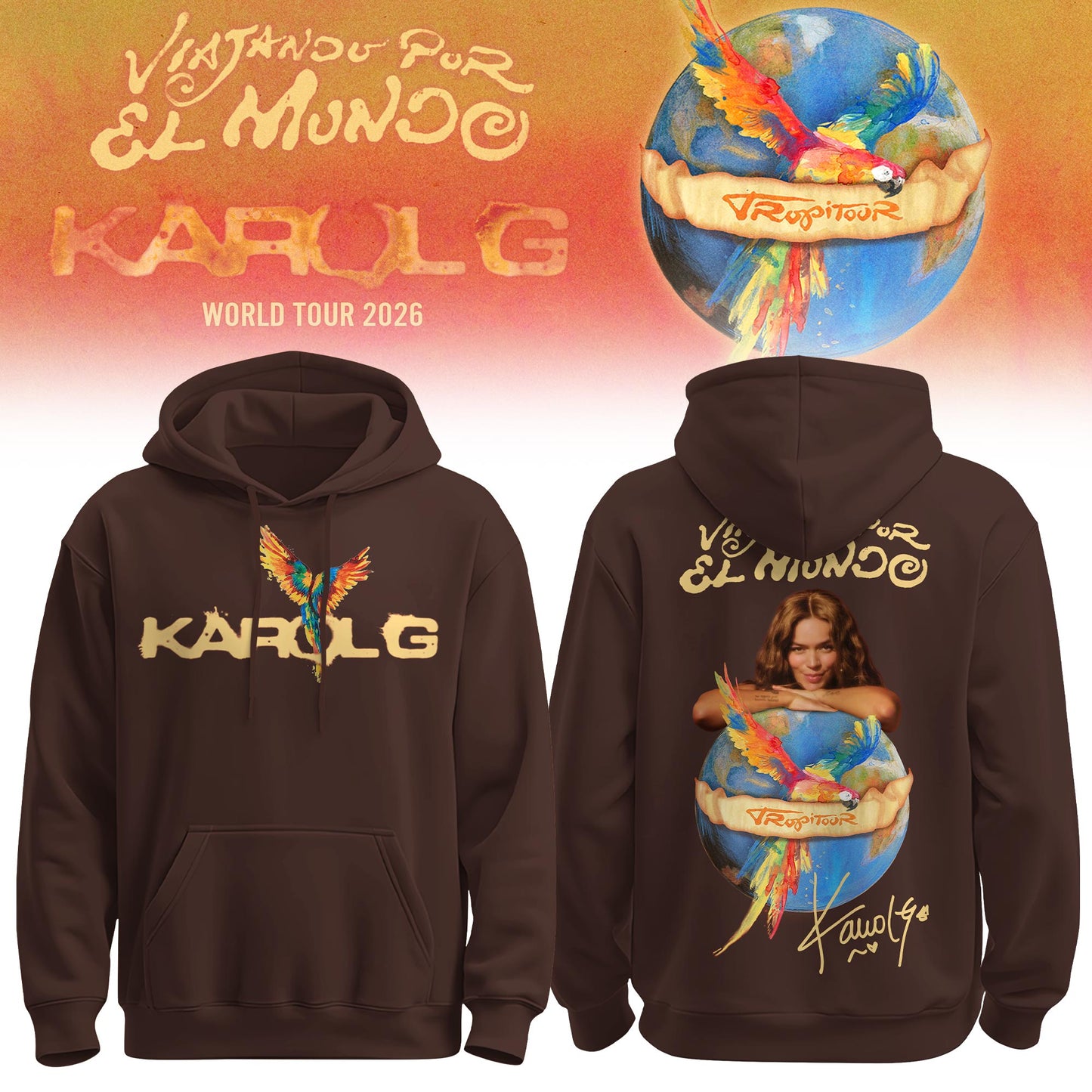 Karol G - Viajando Por El Mundo Tropitour 2026 Limited Edition Hoodie | LP36