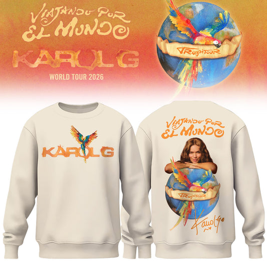 Karol G - Viajando Por El Mundo Tropitour 2026 Limited Edition Sweatshirt | QL10