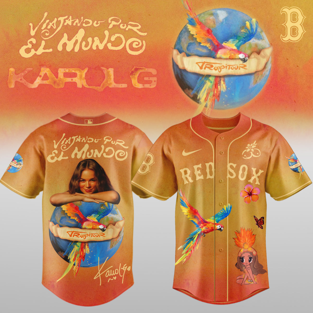 Karol G x MLB - Nos Vamos de Tour JERSEY(All Team ) | VU90