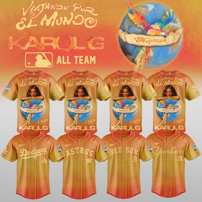 Karol G x MLB - Nos Vamos de Tour JERSEY(All Team ) | FP90