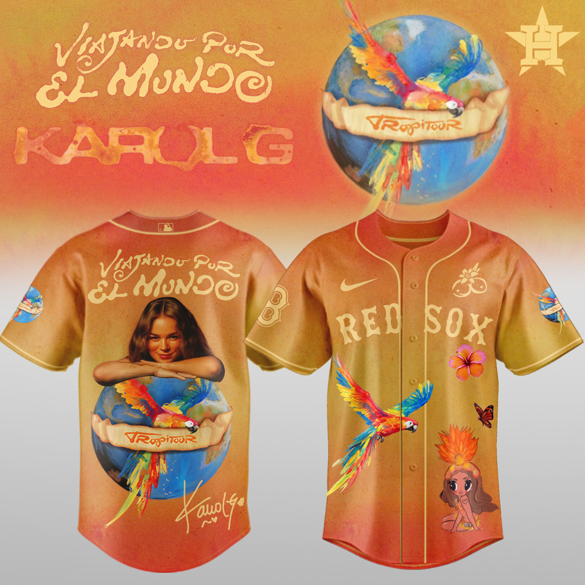 Karol G x MLB - Nos Vamos de Tour JERSEY(All Team ) | VU90