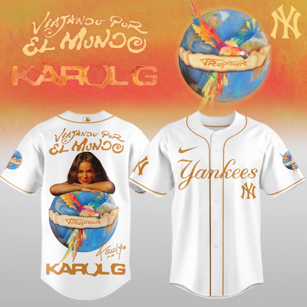 Karol G x MLB - Nos Vamos de Tour JERSEY(All Team ) | VC90
