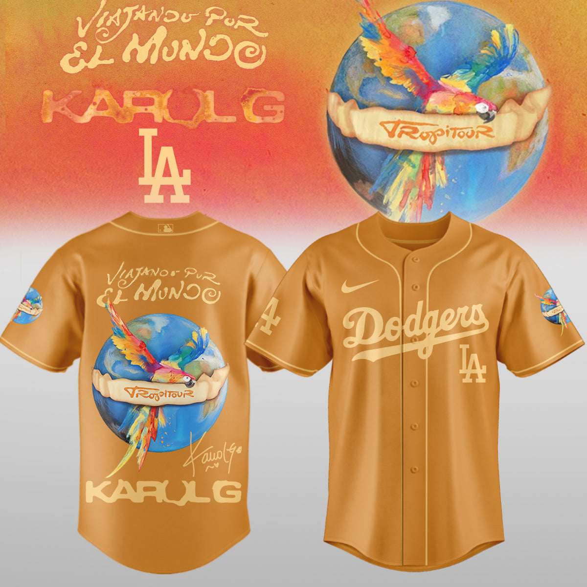 Karol G x MLB - Nos Vamos de Tour JERSEY(All Team ) | DP90