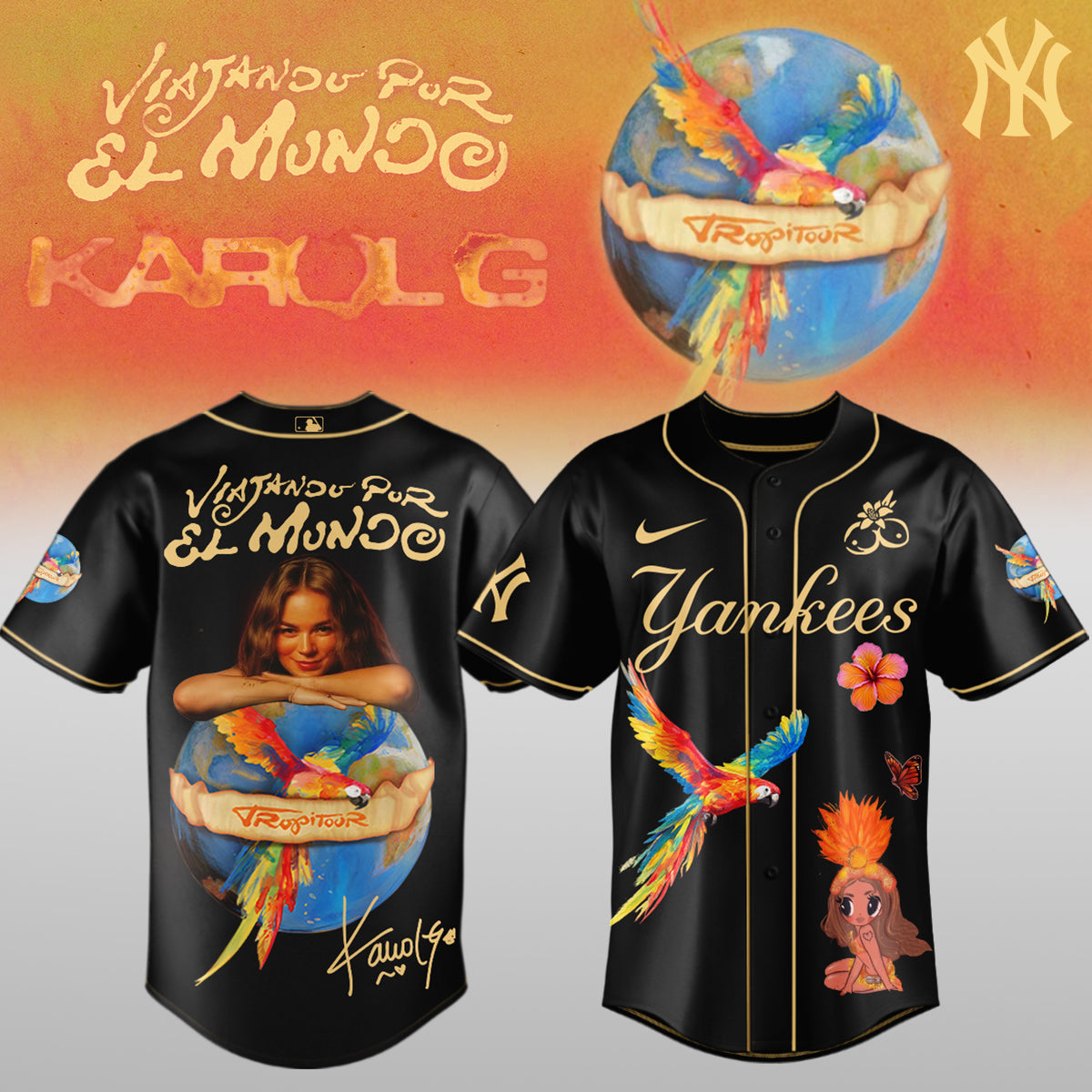 Karol G x MLB - Nos Vamos de Tour JERSEY(All Team )
