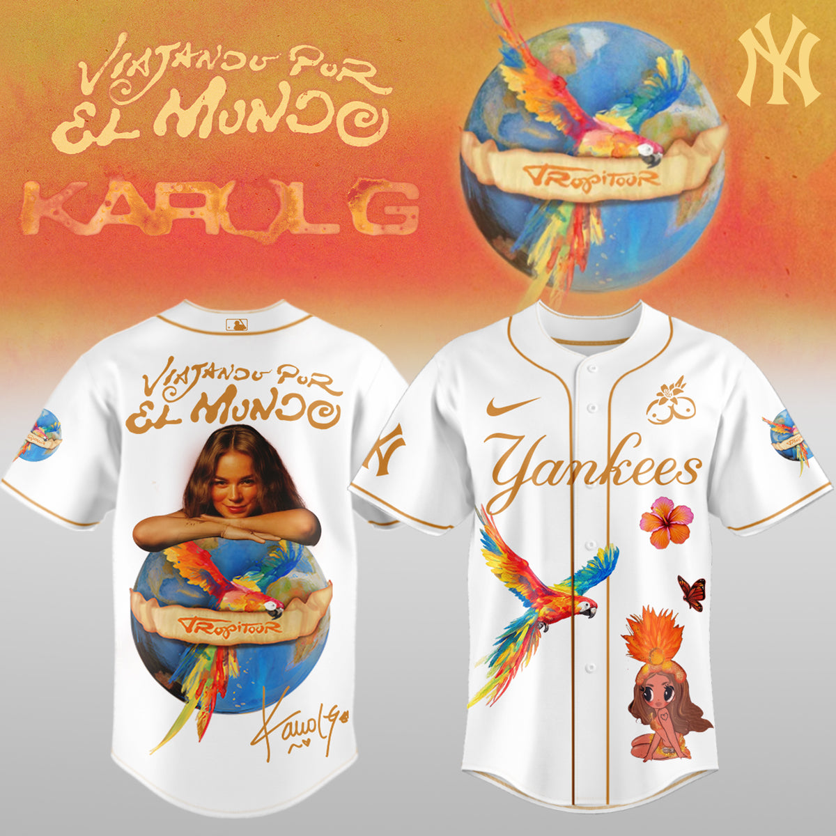 Karol G x MLB - Nos Vamos de Tour JERSEY(All Team ) | VS90