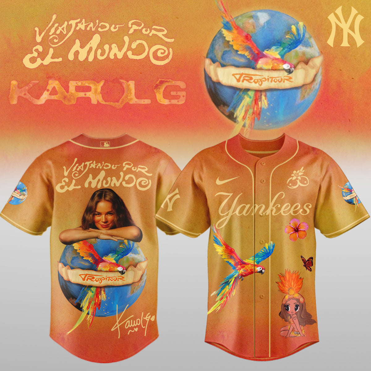 Karol G x MLB - Nos Vamos de Tour JERSEY(All Team ) | VU90