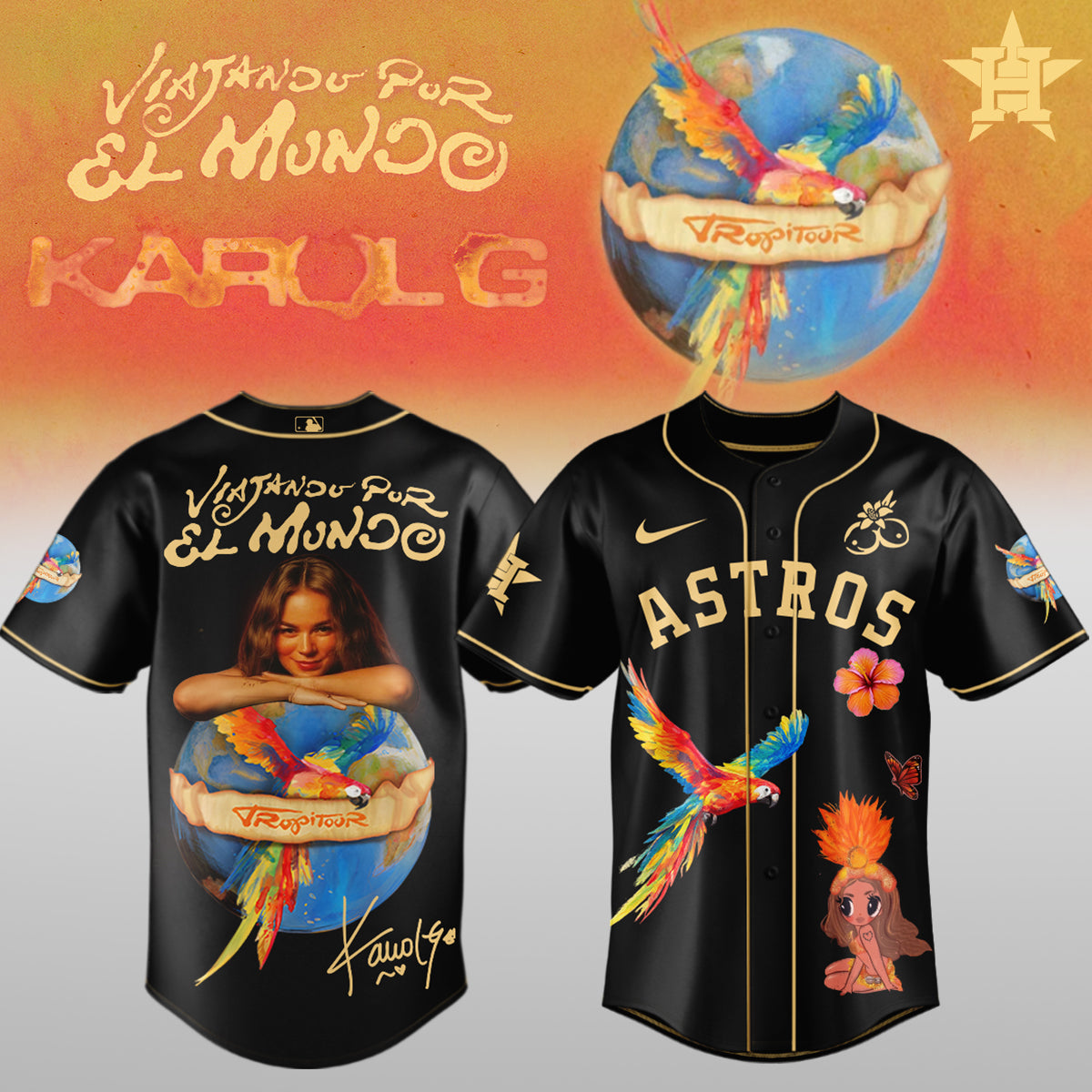 Karol G x MLB - Nos Vamos de Tour JERSEY(All Team )