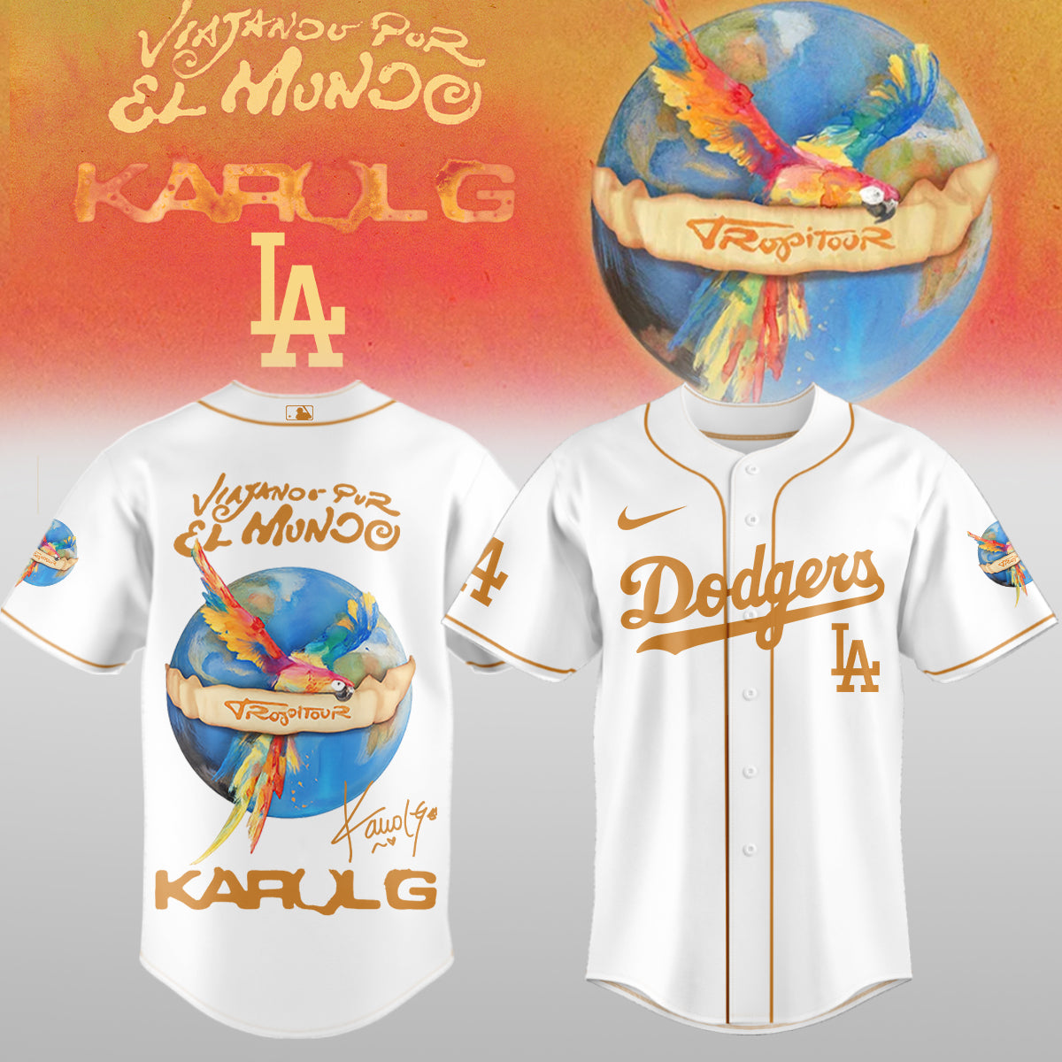 Karol G x MLB - Nos Vamos de Tour JERSEY(All Team ) | VP90