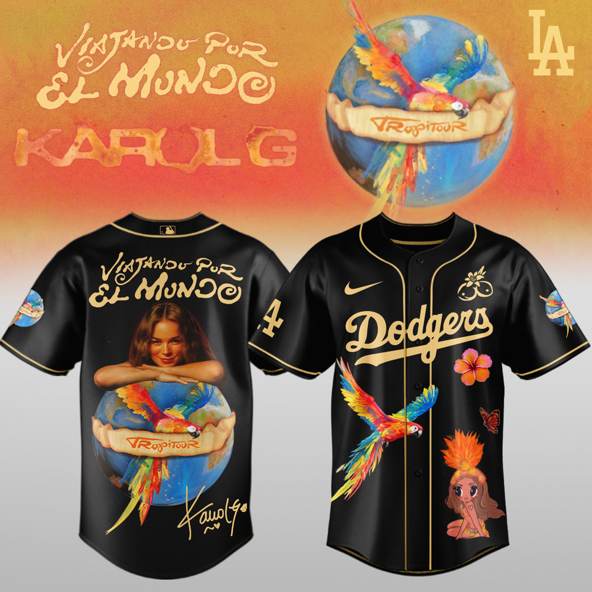 Karol G x MLB - Nos Vamos de Tour JERSEY(All Team )
