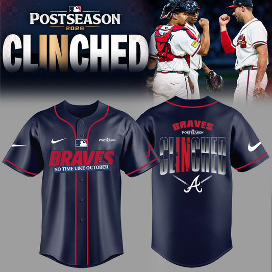 Atlanta Braves - Limited Edition Postseason 2026 Clinched Jersey | FF66