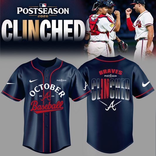 Atlanta Braves - Limited Edition Postseason 2026 Clinched Jersey | LW93