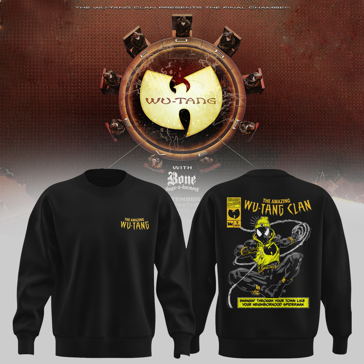 Wu-Tang Clan x Spider-Man Spider Wu Premium Sweatshirt | CS97