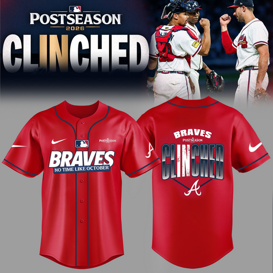 Atlanta Braves - Limited Edition Postseason 2026 Clinched Jersey | MZ12