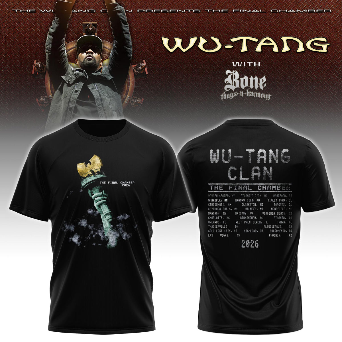 Wu-Tang Clan x The Final Chamber Tour Tshirt | ZS35