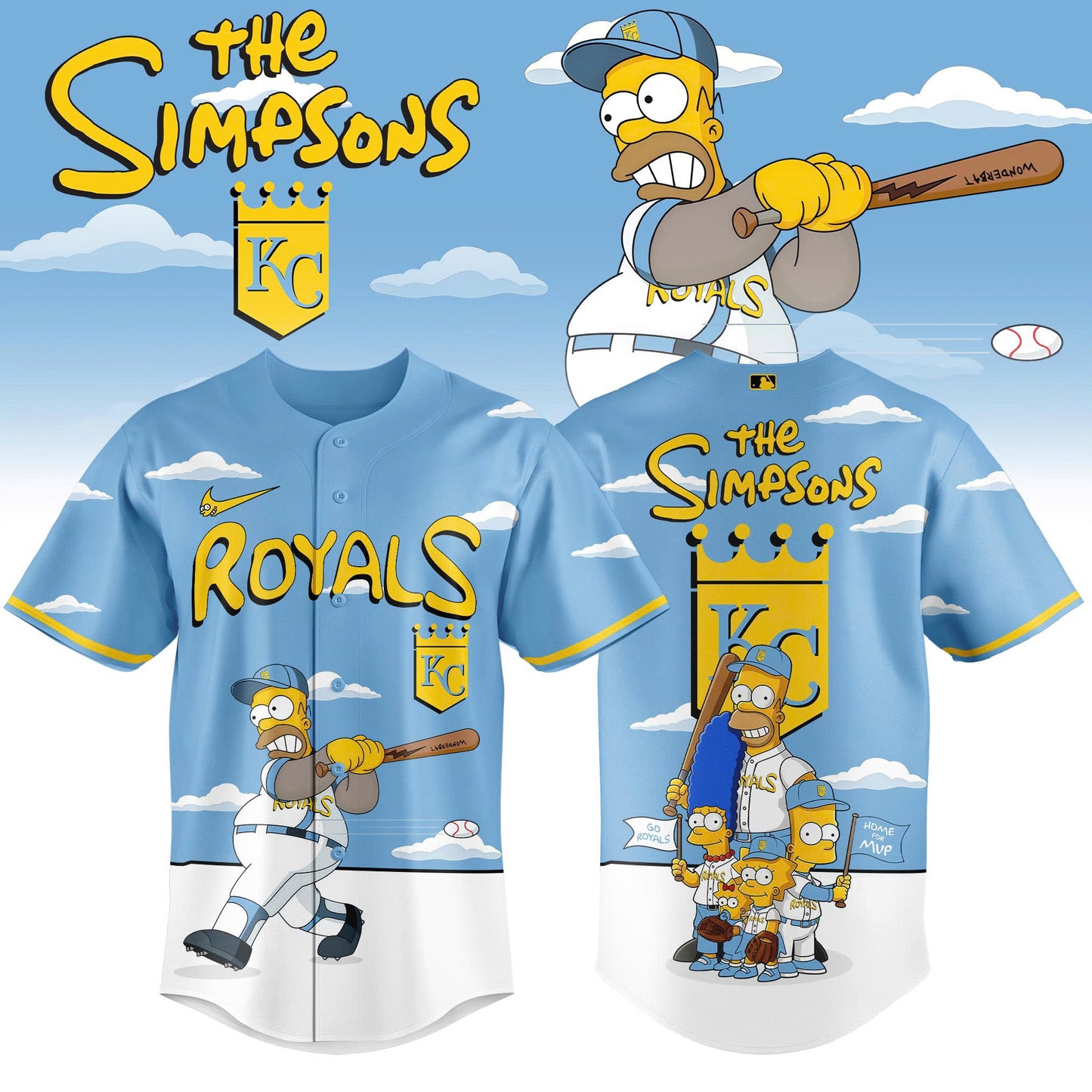 Kansas City Royals x The Simpsons 2026 Limited Edition Jersey