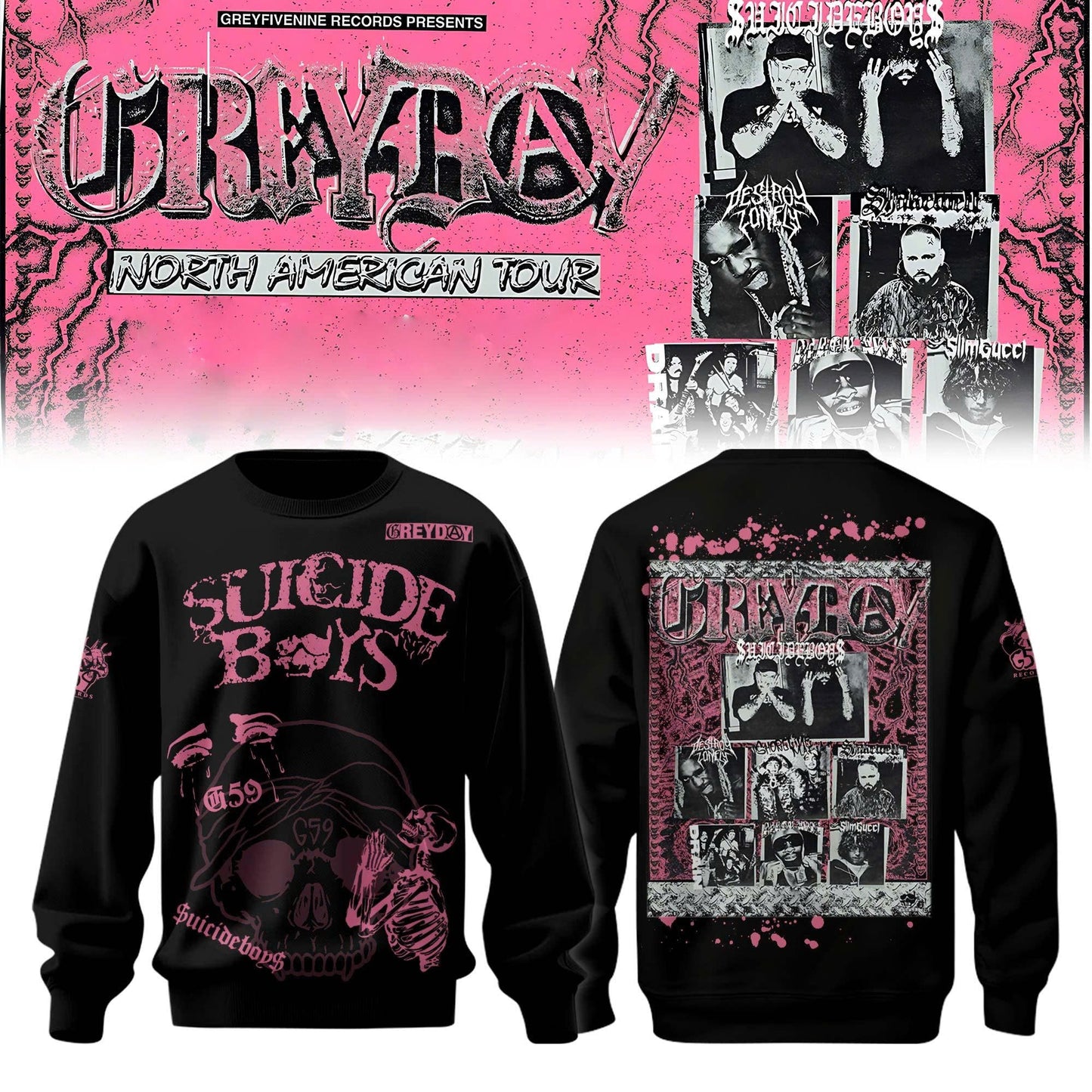 Greyday 2026 - North American Tour Sweatshirt | LC80